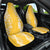 Puakenikeni and Maile Lei Car Seat Cover Gold Double Strand Lei