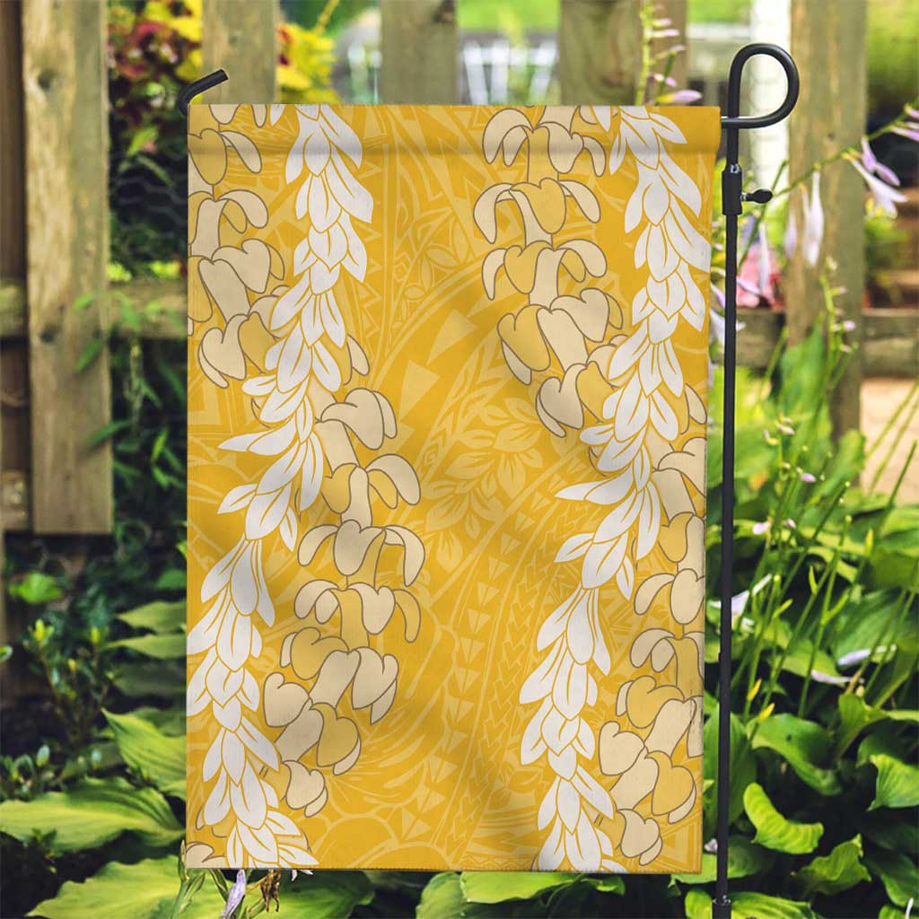 Puakenikeni and Maile Lei Garden Flag Gold Double Strand Lei LT9 Garden Flag Gold - Polynesian Pride