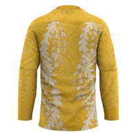 Puakenikeni and Maile Lei Hockey Jersey Gold Double Strand Lei - Polynesian Pride