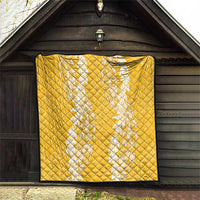 Puakenikeni and Maile Lei Quilt Gold Double Strand Lei