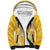 Puakenikeni and Maile Lei Sherpa Hoodie Gold Double Strand Lei