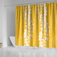 Puakenikeni and Maile Lei Shower Curtain Gold Double Strand Lei LT9 - Polynesian Pride