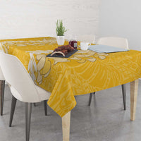 Puakenikeni and Maile Lei Tablecloth Gold Double Strand Lei