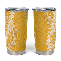 Puakenikeni and Maile Lei Tumbler Cup Gold Double Strand Lei LT9 Gold - Polynesian Pride
