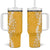 Puakenikeni and Maile Lei Tumbler With Handle Gold Double Strand Lei
