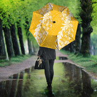 Puakenikeni and Maile Lei Umbrella Gold Double Strand Lei - Polynesian Pride