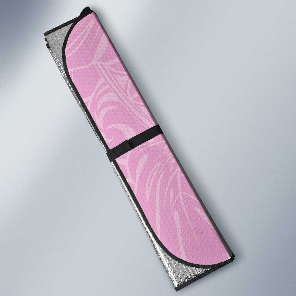 Puakenikeni and Maile Lei Auto Sun Shade Pink Double Strand Lei LT9 - Polynesian Pride