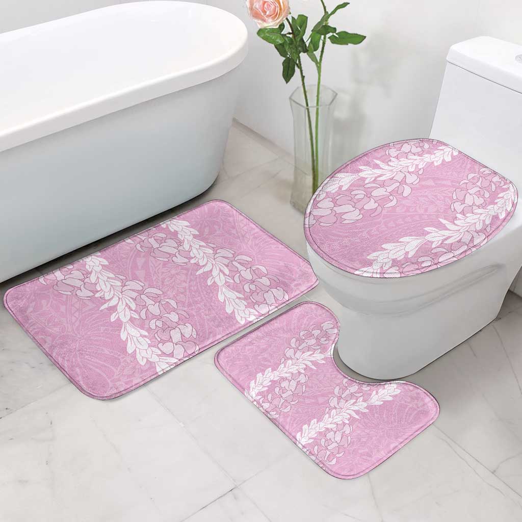 Puakenikeni and Maile Lei Bathroom Set Pink Double Strand Lei LT9 - Polynesian Pride