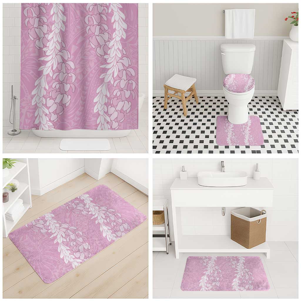 Puakenikeni and Maile Lei Bathroom Set Pink Double Strand Lei LT9 - Polynesian Pride