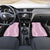 Puakenikeni and Maile Lei Car Mats Pink Double Strand Lei
