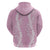 Puakenikeni and Maile Lei Hoodie Pink Double Strand Lei