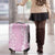 Puakenikeni and Maile Lei Luggage Cover Pink Double Strand Lei