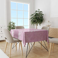 Puakenikeni and Maile Lei Tablecloth Pink Double Strand Lei