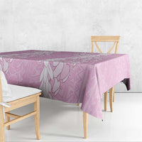 Puakenikeni and Maile Lei Tablecloth Pink Double Strand Lei