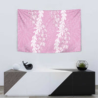 Puakenikeni and Maile Lei Tapestry Pink Double Strand Lei