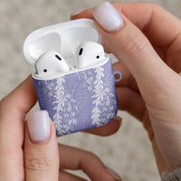 Puakenikeni and Maile Lei AirPods Case Purple Double Strand Lei - Polynesian Pride