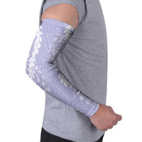 Puakenikeni and Maile Lei Arm Sleeves Purple Double Strand Lei - Polynesian Pride
