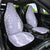Puakenikeni and Maile Lei Car Seat Cover Purple Double Strand Lei