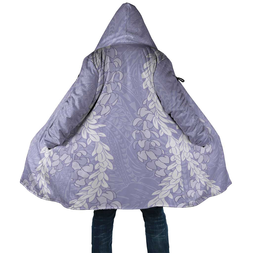 Puakenikeni and Maile Lei Cloak Purple Double Strand Lei LT9 Unisex Purple - Polynesian Pride