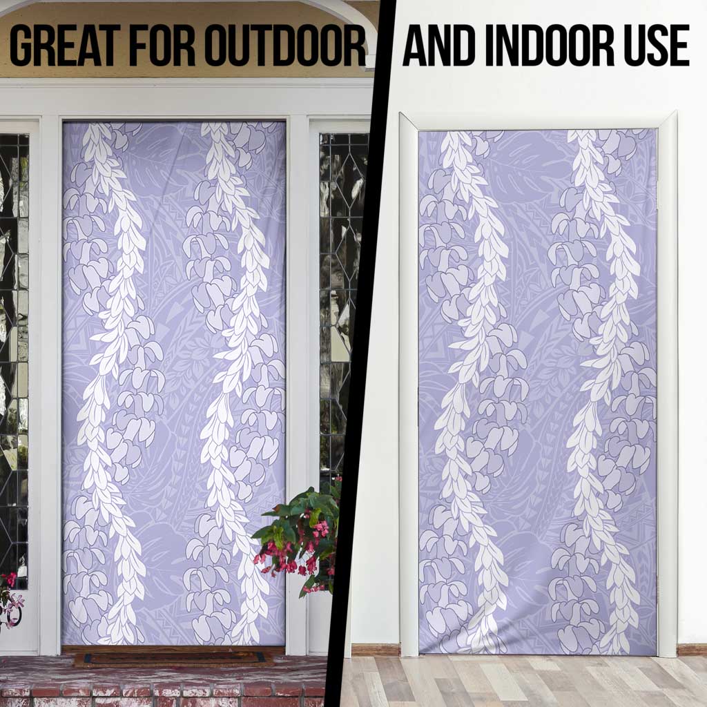 Puakenikeni and Maile Lei Door Cover Purple Double Strand Lei - Polynesian Pride