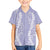 Puakenikeni and Maile Lei Family Matching Off Shoulder Maxi Dress and Hawaiian Shirt Purple Double Strand Lei