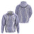 Puakenikeni and Maile Lei Hoodie Purple Double Strand Lei
