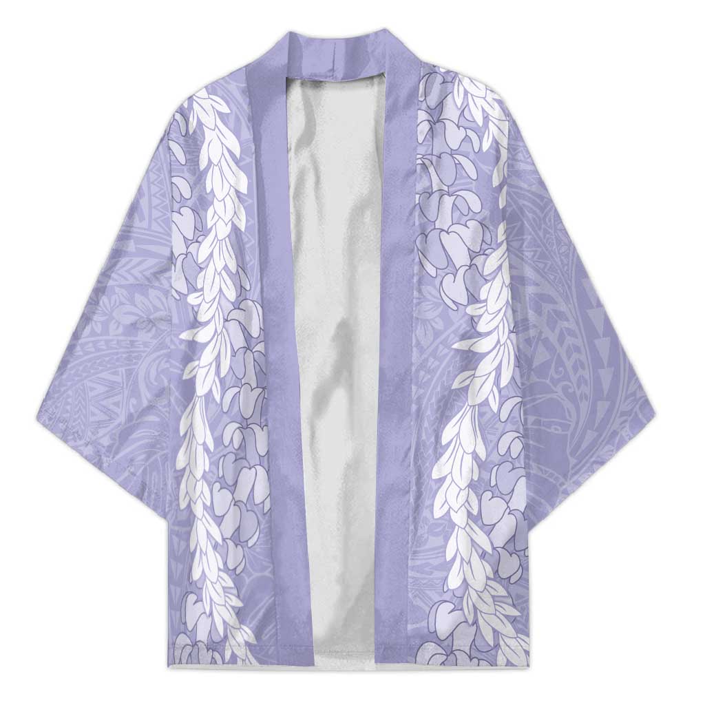 Puakenikeni and Maile Lei Kimono Purple Double Strand Lei - Polynesian Pride