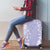Puakenikeni and Maile Lei Luggage Cover Purple Double Strand Lei