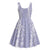 Puakenikeni and Maile Lei Midi Dress Purple Double Strand Lei - Polynesian Pride