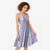 Puakenikeni and Maile Lei Midi Dress Purple Double Strand Lei - Polynesian Pride