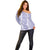 Puakenikeni and Maile Lei Off Shoulder Sweater Purple Double Strand Lei
