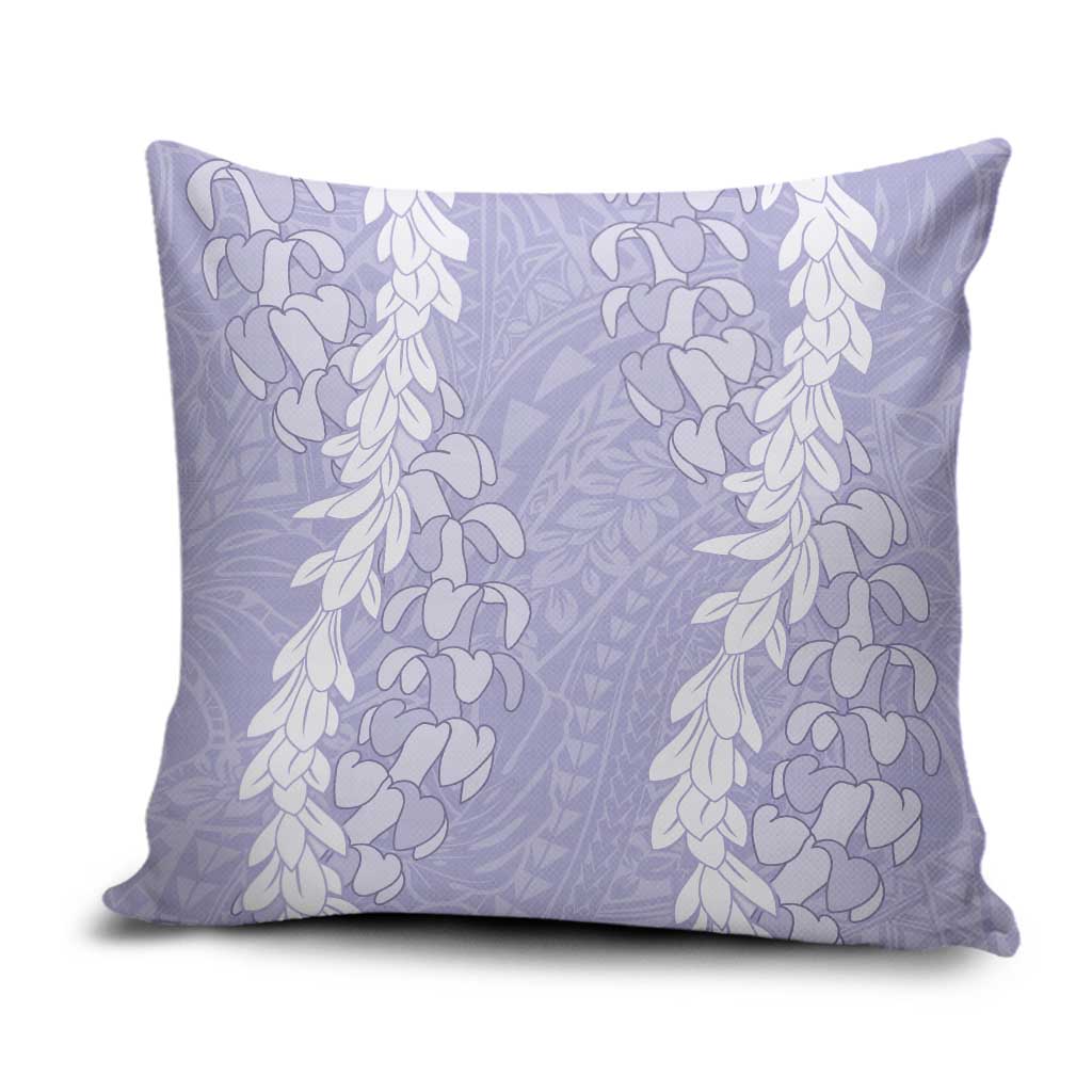 Puakenikeni and Maile Lei Pillow Cover Purple Double Strand Lei LT9 Purple - Polynesian Pride