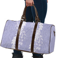 Puakenikeni and Maile Lei Travel Bag Purple Double Strand Lei - Polynesian Pride