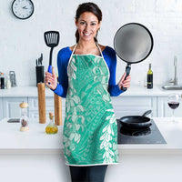 Puakenikeni and Maile Lei Apron Sage Green Double Strand Lei - Polynesian Pride