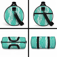 Puakenikeni and Maile Lei Duffle Bag Sage Green Double Strand Lei LT9 - Polynesian Pride