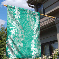 Puakenikeni and Maile Lei Garden Flag Sage Green Double Strand Lei LT9 - Polynesian Pride