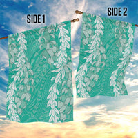 Puakenikeni and Maile Lei Garden Flag Sage Green Double Strand Lei LT9 - Polynesian Pride