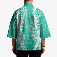 Puakenikeni and Maile Lei Kimono Sage Green Double Strand Lei - Polynesian Pride
