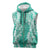 Puakenikeni and Maile Lei Sleeveless Zip Hoodie Sage Green Double Strand Lei - Polynesian Pride