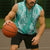 Puakenikeni and Maile Lei Sleeveless Zip Hoodie Sage Green Double Strand Lei - Polynesian Pride