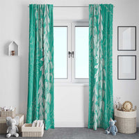 Puakenikeni and Maile Lei Window Curtain Sage Green Double Strand Lei LT9 - Polynesian Pride