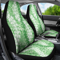 Green Puakenikeni and Maile Lei Car Seat Cover Hawaiian Style Tribal Tapa Double Strand Lei LT9 - Polynesian Pride
