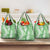 Green Puakenikeni and Maile Lei Grocery Bag Hawaiian Style Tribal Tapa Double Strand Lei