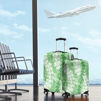 Green Puakenikeni and Maile Lei Luggage Cover Hawaiian Style Tribal Tapa Double Strand Lei LT9 - Polynesian Pride