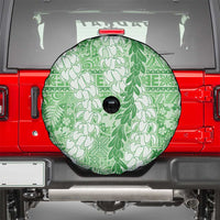 Green Puakenikeni and Maile Lei Spare Tire Cover Hawaiian Style Tribal Tapa Double Strand Lei LT9 - Polynesian Pride