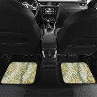 Vintage Puakenikeni and Maile Lei Car Mats Hawaiian Style Tribal Tapa Double Strand Lei