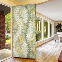 Vintage Puakenikeni and Maile Lei Door Cover Hawaiian Style Tribal Tapa Double Strand Lei LT9 - Polynesian Pride