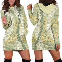 Vintage Puakenikeni and Maile Lei Hoodie Dress Hawaiian Style Tribal Tapa Double Strand Lei LT9 - Polynesian Pride
