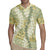 Vintage Puakenikeni and Maile Lei Rugby Jersey Hawaiian Style Tribal Tapa Double Strand Lei
