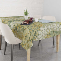 Vintage Puakenikeni and Maile Lei Tablecloth Hawaiian Style Tribal Tapa Double Strand Lei